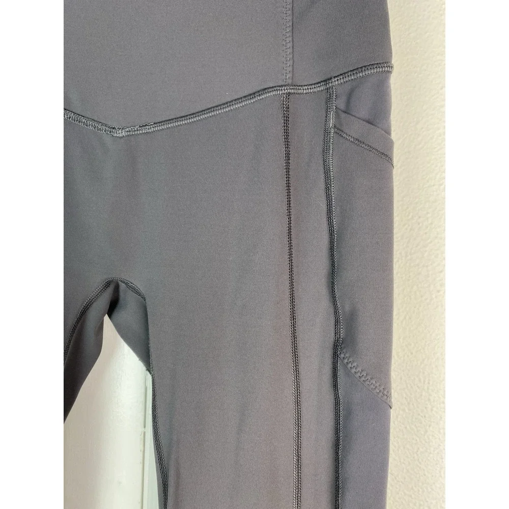 Lululemon Women's 6 Gray Stash Pocket Athletic Leggings